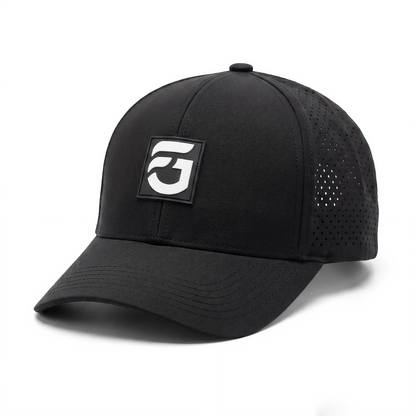 Black FG Curved Bill Snap Back
