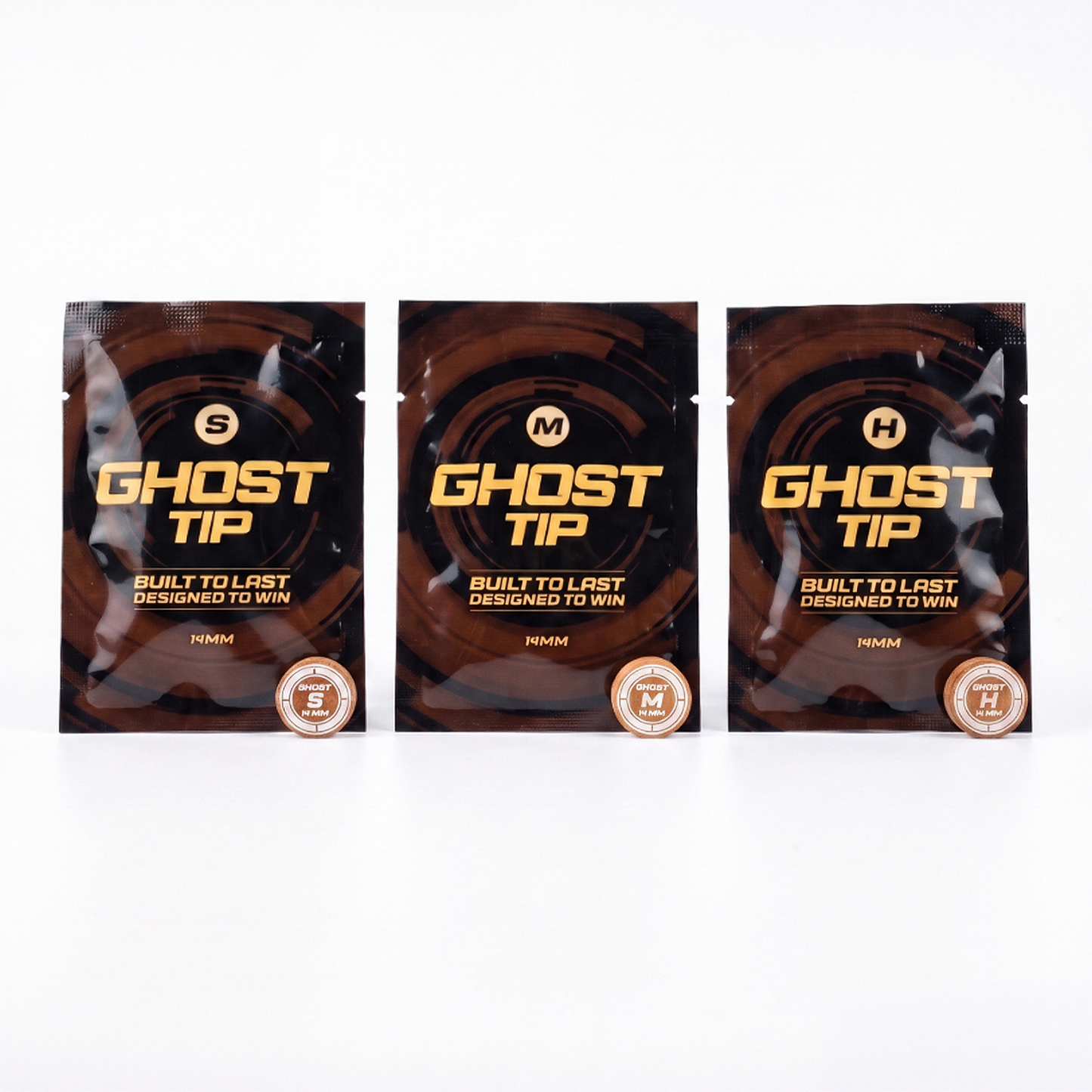 Ghost Brown Playing Tip – Precision Performance (Soft / Medium / Hard)