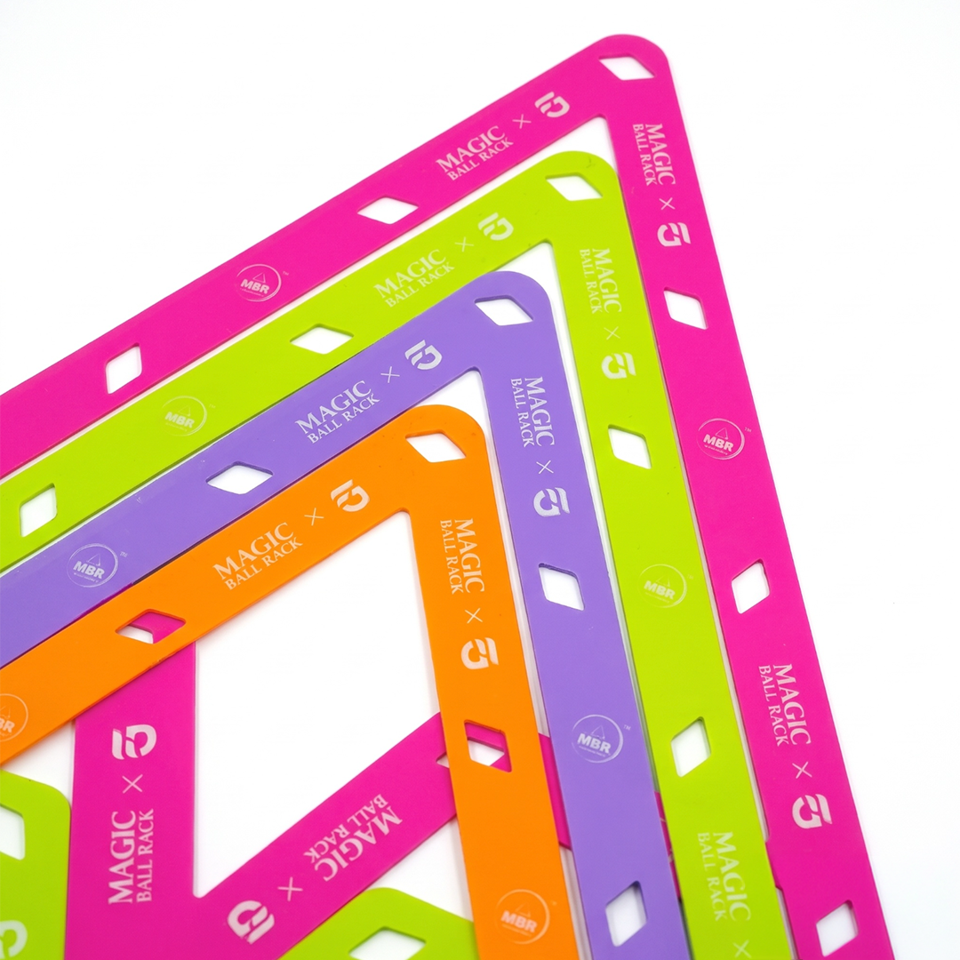 Magic Rack 9/10-Ball Template Rack – Neon Colors – 2 Pack